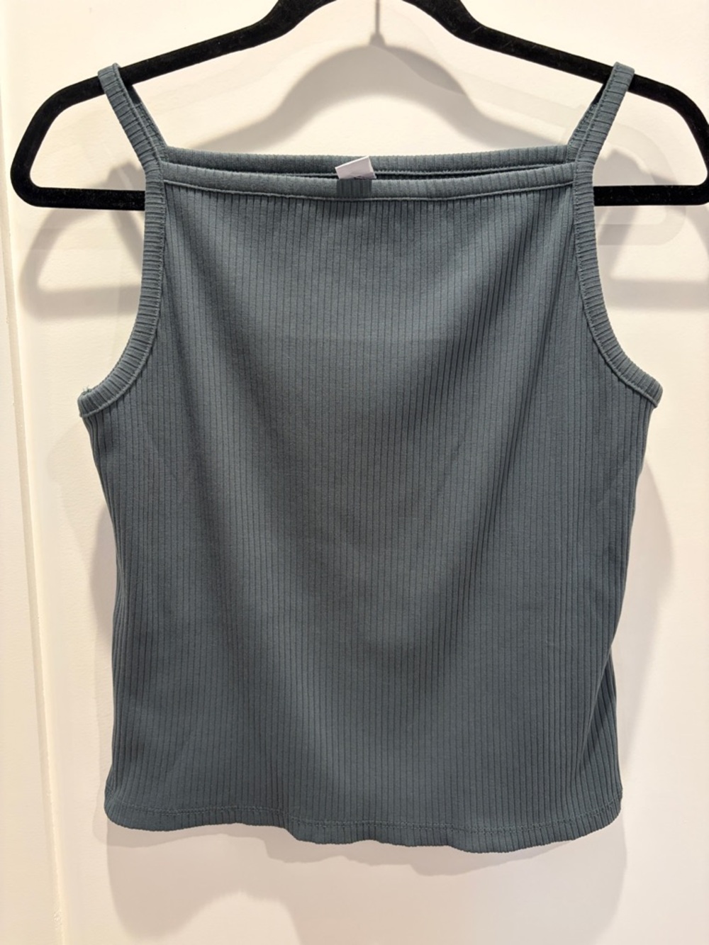 Old Navy Ribbed Square-Neck Tank Top in Teal